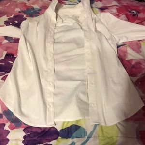 Button down white shirt.